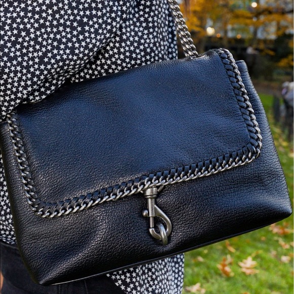 Rebecca Minkoff Bags Nwt Edie Flap Shoulder Bag With Woven Chain